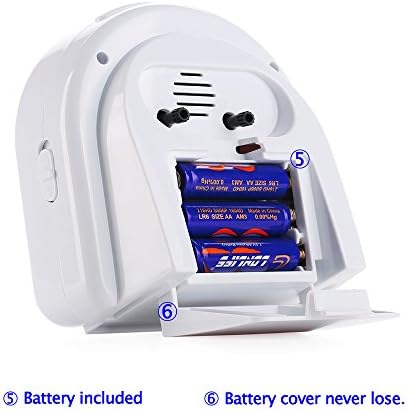 Peakeep Analog Alarm Clock Silent Non-Ticking with 7 Sounds