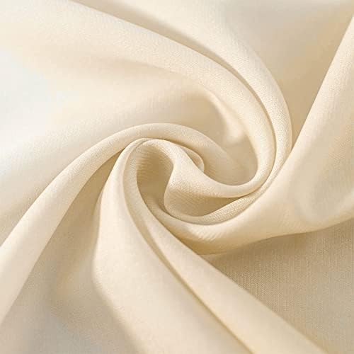 NAPEARL Ombre Window Scarf Valance 144 Inches Beige