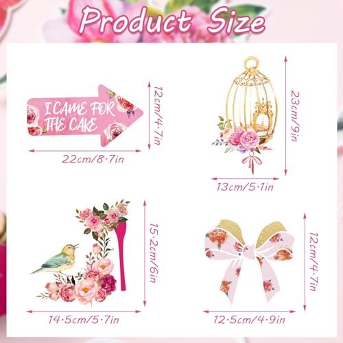 Paper Jazz Tea Party Photo Booth Props 14 Pcs