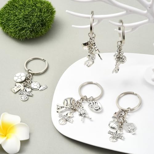 UR URLIFEHALL 5 Piece Alloy Sports Keychain Set