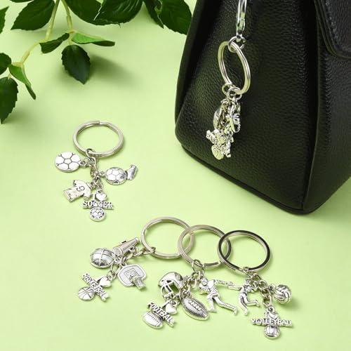 UR URLIFEHALL 5 Piece Alloy Sports Keychain Set
