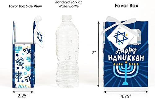 Big Dot of Happiness Hanukkah Menorah Favor Boxes Set of 12