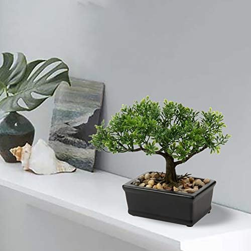 Artificial Juniper Bonsai Tree with Ceramic Pot