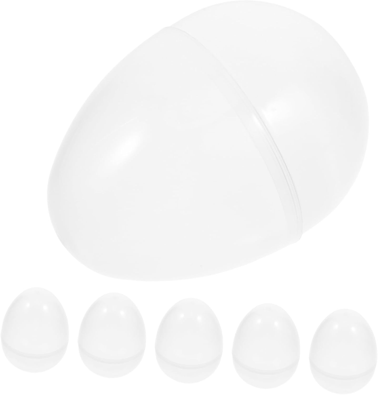 6Pcs Plastic Easter Eggs Fillable Candy Boxes