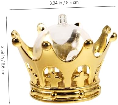 Wakauto 12pcs Gold Silver Wedding Candy Box Fillable Crown Dome