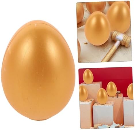 Garneck 6pcs Golden Egg Party Favors for Easter and Weddings