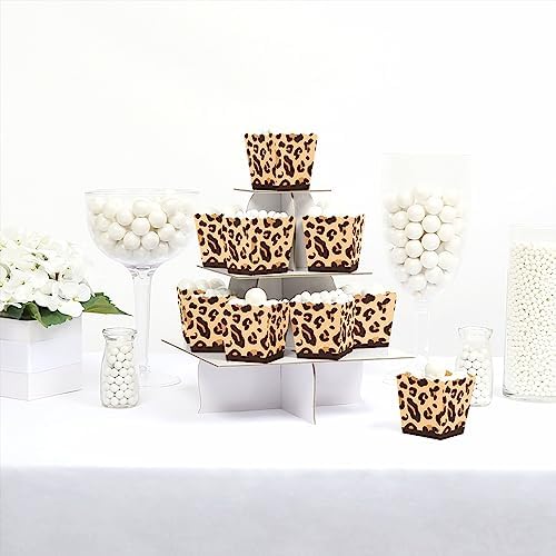 Big Dot of Happiness Leopard Print Party Favor Boxes Set of 12
