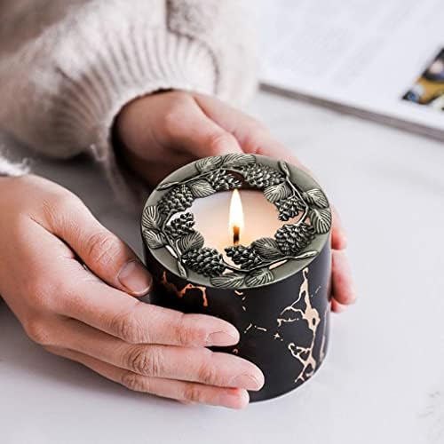 4X Premium Zinc Alloy Candle Lids and Sleeves