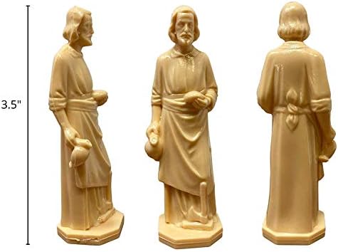 Needzo Mini Saint Joseph Statue Realtor Gift 35 Inches Pack of 10