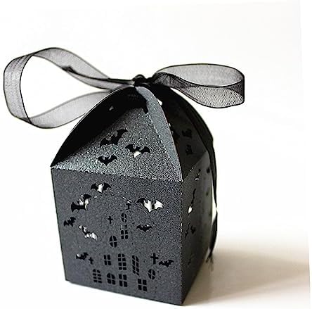 Halloween Bat Candy Box Wedding Favor Case Iridescent
