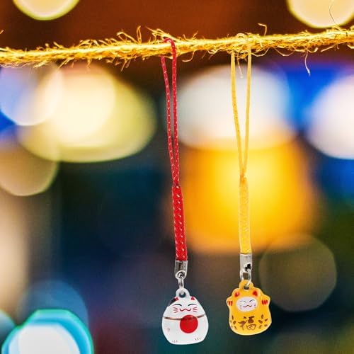 Mikikit 36pcs Luck Cat Hanging Pendants Decor