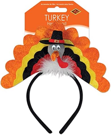 Beistle Turkey Headband Costume Accessory for Thanksgiving