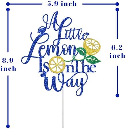 A Little Lemon is on the Way Cake Topper