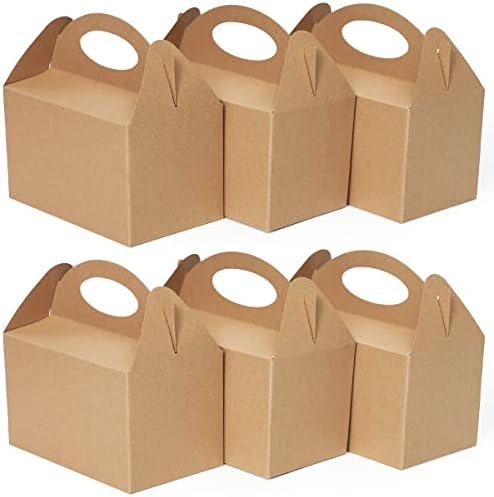 Happyhiram 25 Ct Party Treat Boxes Kraft Brown