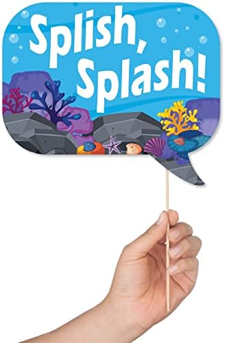 Under The Sea Photo Booth Props - 41 Piece Ocean Party Kit