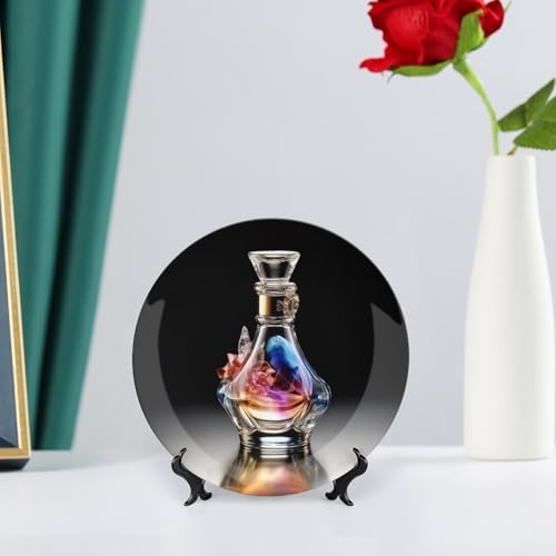 Bohemian Style Ceramic Plate with Stand 6 Inch