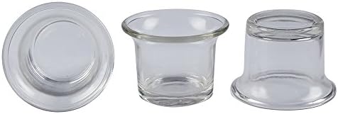 Clear Chunky Glass Votive Candle Holders 6 Count