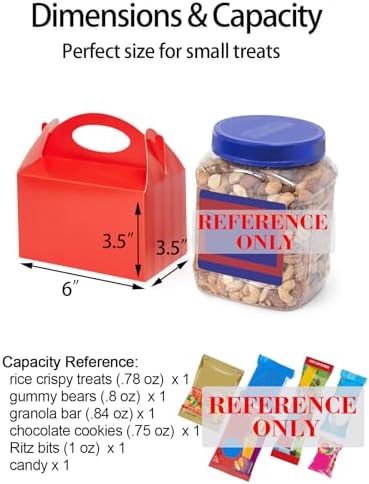 Happyhiram 12 Red Valentine Candy Boxes with Handle