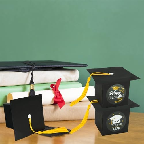 Phedrew Graduation Candy Boxes with Stickers