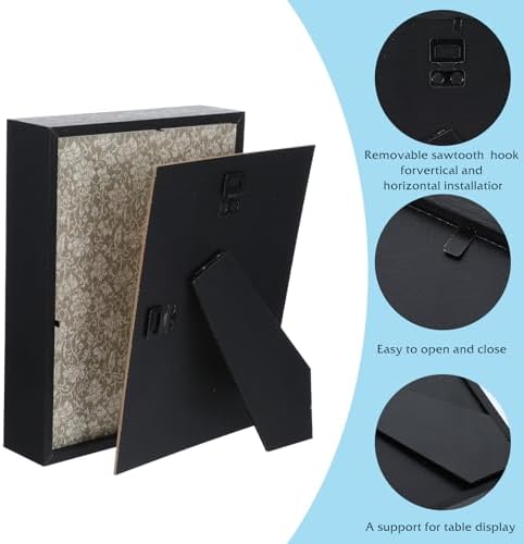 4 Pack 6x8 Inch Shadow Box Frame Display Case