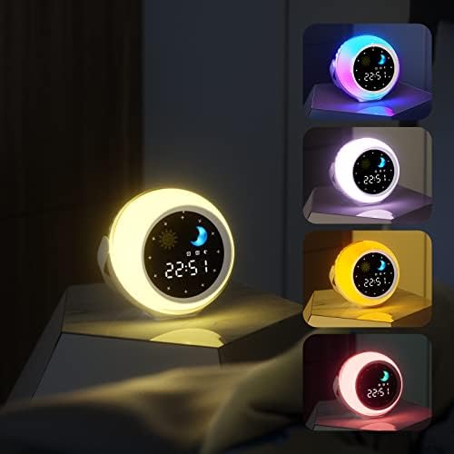Kids Alarm Clock with Wake Up Light and Music Player