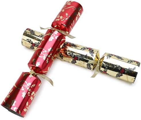 Toyland Pack of 10 Red and Gold Holly Tree Christmas Party Favors