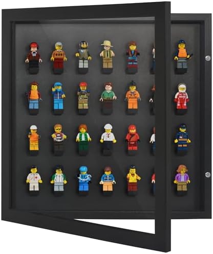 Americanflat 14x14 Minifigure Display Case - Black