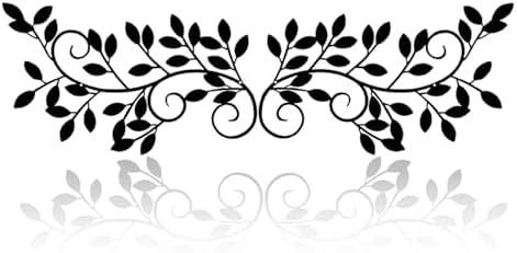 ESTART 2 Pieces Metal Tree Leaf Wall Decor