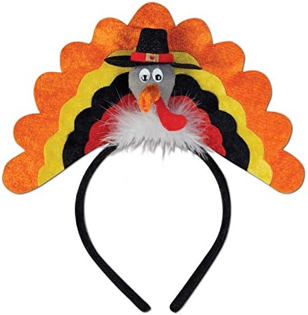 Beistle Turkey Headband Costume Accessory for Thanksgiving