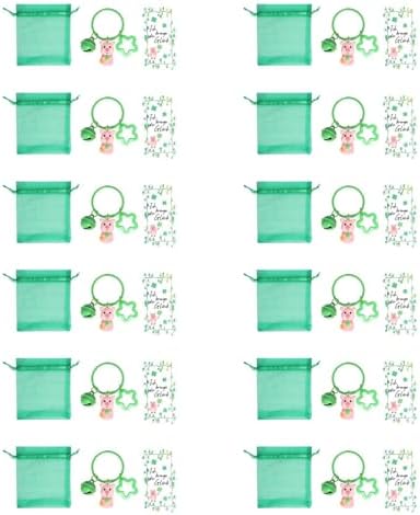 St Patrick Day Party Favor Packs Set with Keychains and Gift Bags