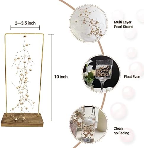 TeaSu 12pcs Pearl String for Floating Candles