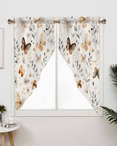 Spring Swag Curtain Valance for Windows Pack of 2
