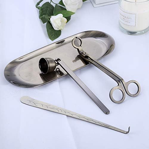 MUXSAM 4 in 1 Candle Care Set with Wick Trimmer and Snuffer