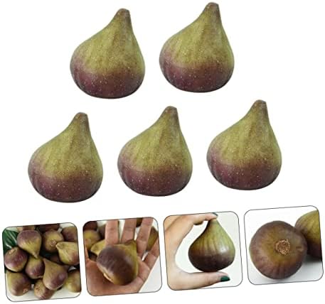 ABOOFAN 5Pcs Artificial Fig Fruit Models Decorative Props
