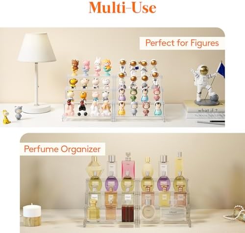 Lifewit 4 Tier Clear Display Riser Stand 9 Inch 1-Pack