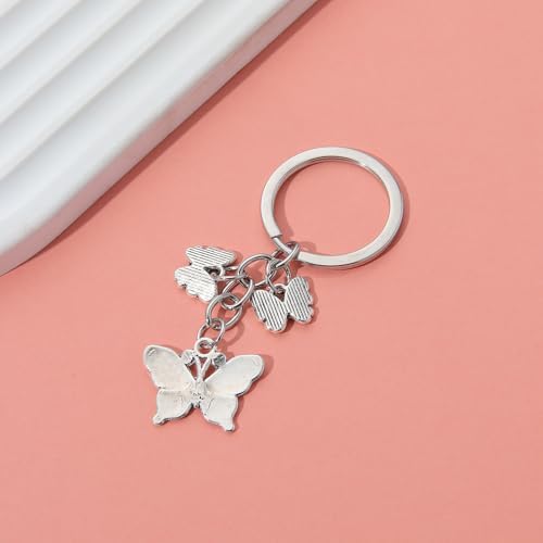PHAETON 20PCS Butterfly Keychain Charms for Bags and Keychains