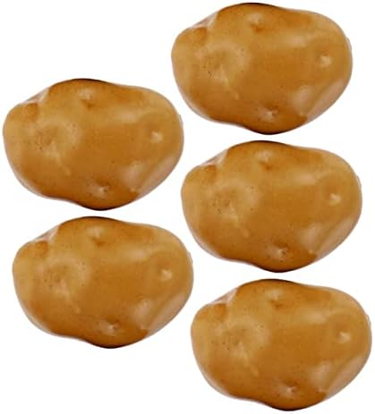 MAGICLULU 5pcs Lifelike Foam Potato Models for Kitchen Decor