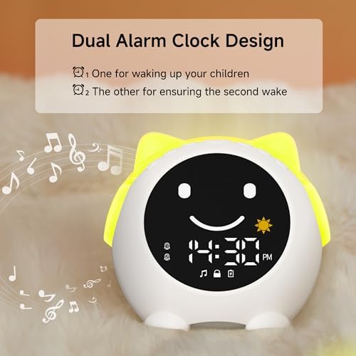Sleep Training Clock with RGB Night Light and Music Player