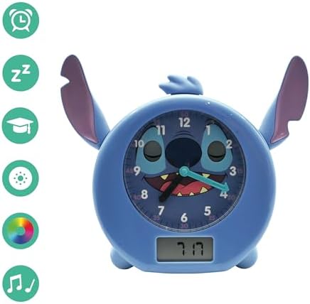 LEXiBOOK Disney Stitch Sleep Companion Clock