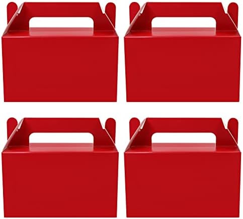 Oletx 12Pcs Dark Red Gable Gift Boxes
