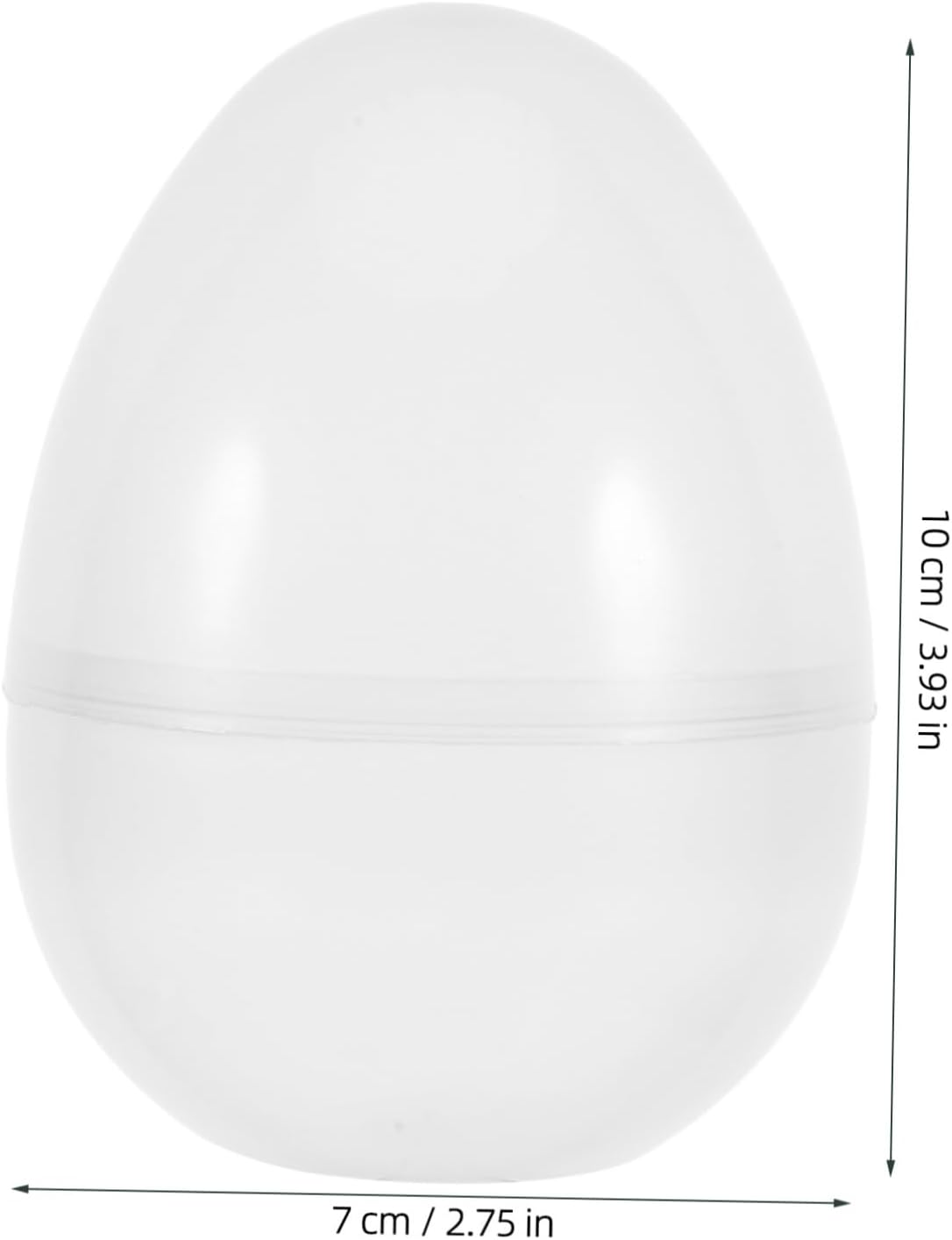 6Pcs Jumbo Transparent Fillable Easter Eggs for Parties