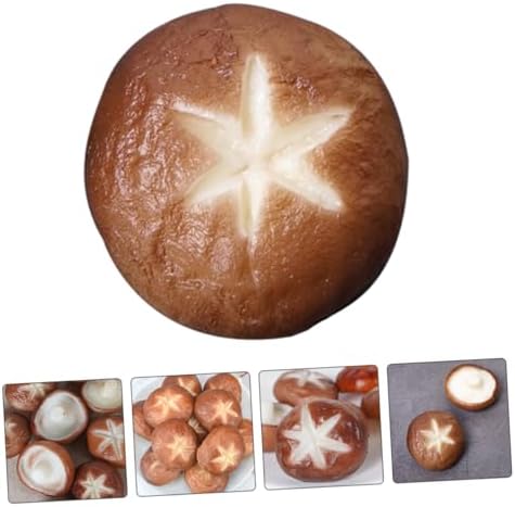 IMIKEYA Realistic Shiitake Mushroom Models 5pcs