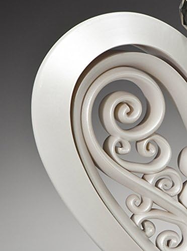 Unity Heart Pearlescent White Wedding Candle Alternative
