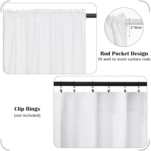 FRAMICS Farmhouse Swag Curtain 52x36 Inch