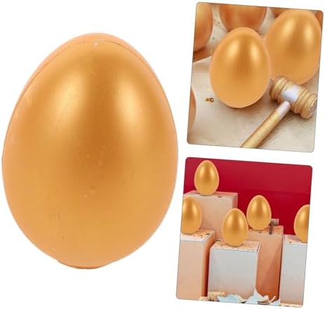 6pcs Golden Empty Eggs for Easter and Parties