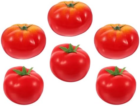 6pcs Foam Tomato Artificial Vegetable Home Decor Photo Prop