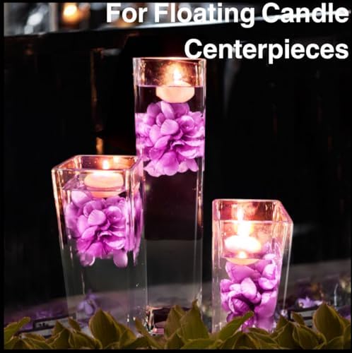 Floating Flowers for Purple Candle Centerpieces 12PCS