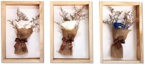 PATIKIL 7x7 Shadow Box Frame for Photos and Flowers Black