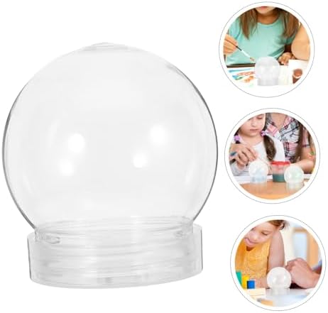 KICHOUSE 10pcs Clear Plastic Candy Containers for Holiday and Party Use