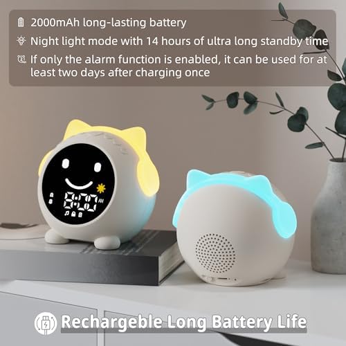 Sleep Training Clock with RGB Night Light and Music Player